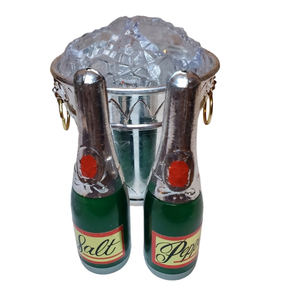Vintage champagne and ice bucket S&P/Sugar dish combo - Picture 2 of 4